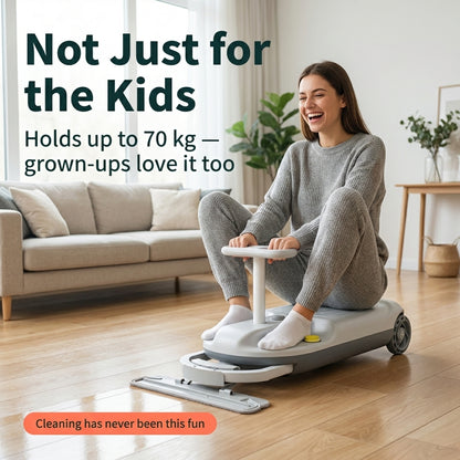 Glydo™ – The 3-in-1 Ride-On That Cleans Your Floors